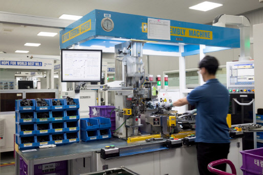 창원국가산업단지 내 태림산업 공장 내부 전경. 스마트제조혁신추진단 제공